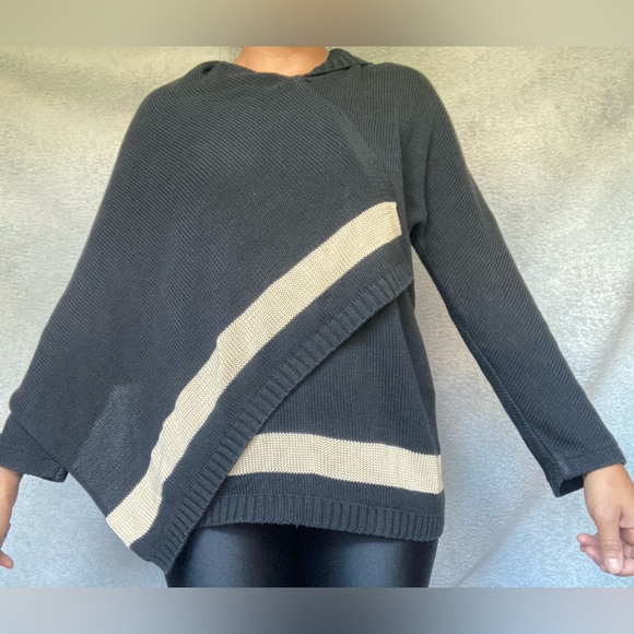 VTG GIANFRANCO FERRE asymmetrical knit wrap sweater - Picture 12 of 14